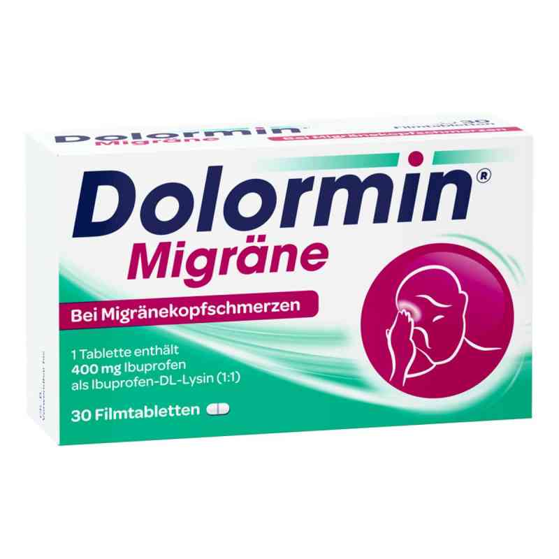 Dolormin Migräne 400 mg Ibuprofen bei Migränekopfschmerzen  30 stk von Kenvue Germany GmbH (OTC) PZN 01754592