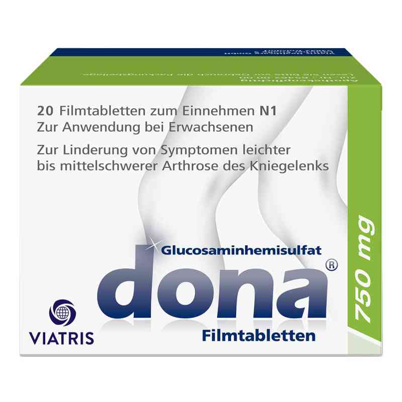 Dona 750 mg: Kniearznei bei Arthrose, hochdosiertes Glucosamin 20 stk von Cooper Consumer Health Deutschland GmbH PZN 00868678