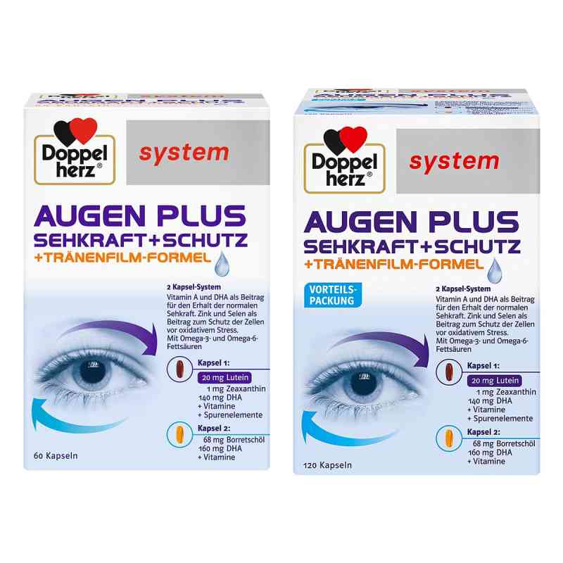 Doppelherz Augen Plus Sehkraft+schutz System Kapseln 1 Pck von  PZN 08104504