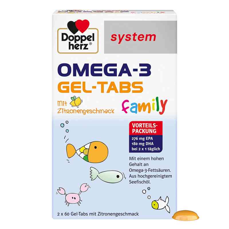 Doppelherz Omega-3 Gel-tabs Family 120 stk von Queisser Pharma GmbH & Co. KG PZN 16849708