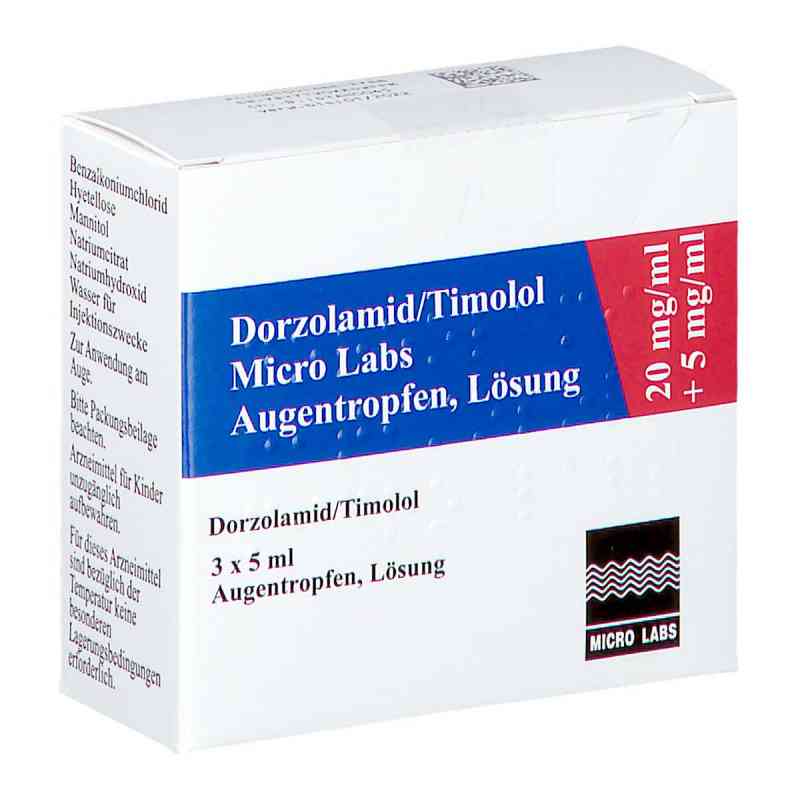 Dorzolamid/timolol Micro Labs 20 mg/ml+5 mg/ml Atr 3X5 ml von Micro Labs GmbH PZN 13881278