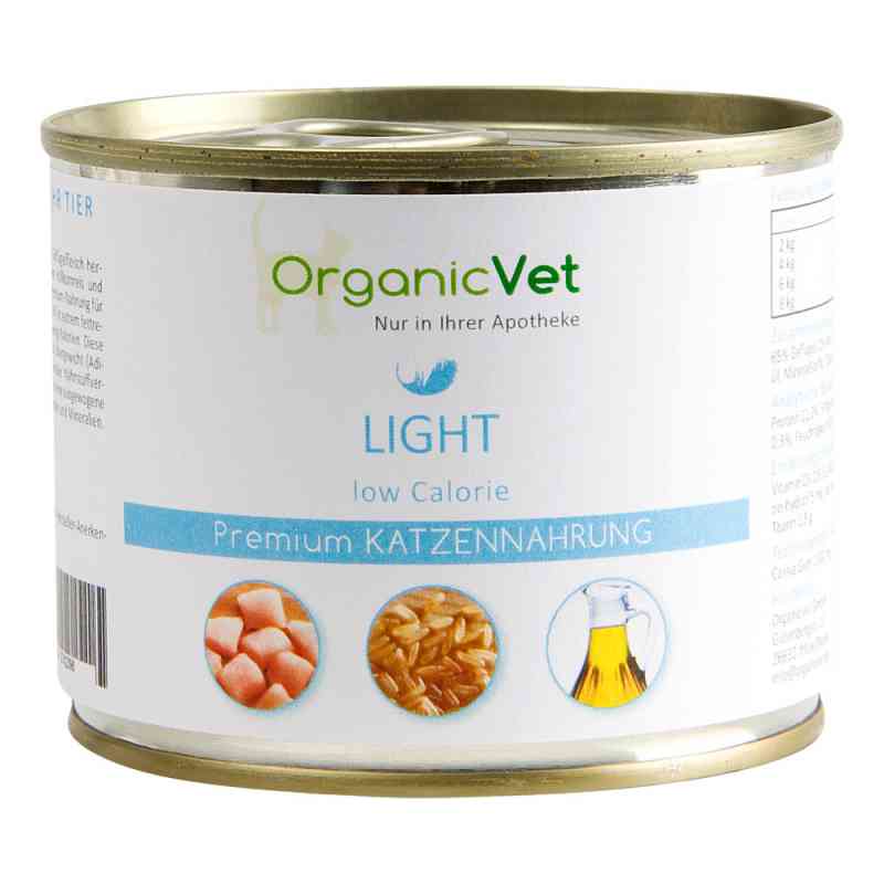 Dosennahrung Katze Light 200 g von organicVet GmbH PZN 05742396