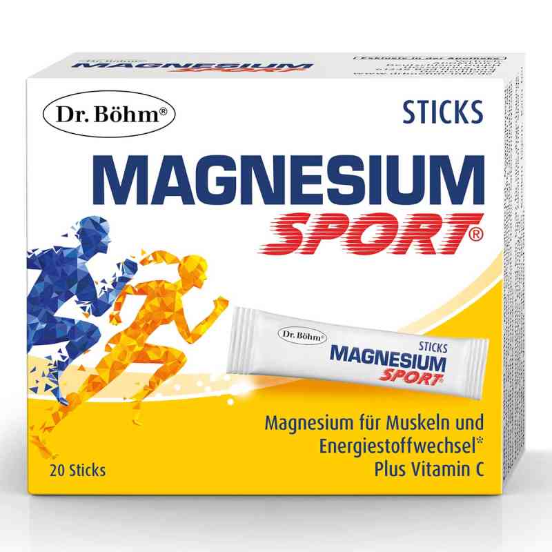 Dr. Böhm Magnesium Sport Sticks 20X1.5 g von Apomedica Pharmazeutische Produkte GmbH PZN 19373241