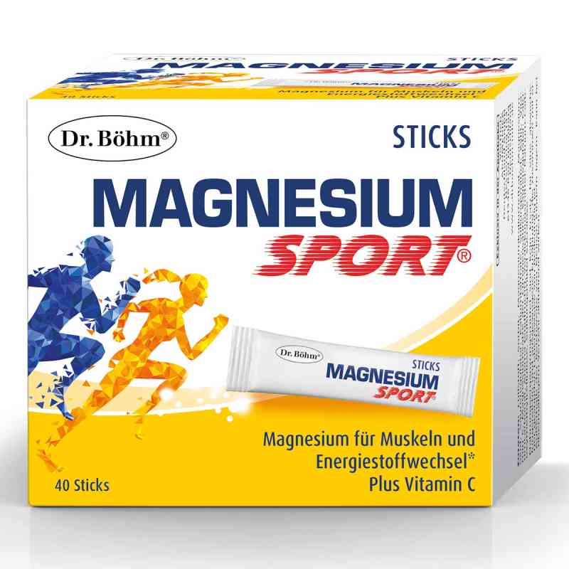 Dr. Böhm Magnesium Sport Sticks 40X1.5 g von Apomedica Pharmazeutische Produkte GmbH PZN 19373235