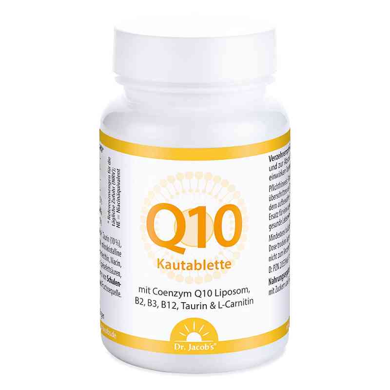 Dr. Jacob's Coenzym Q10 Liposom Taurin L-Carnitin Kautablette 60 stk von Dr. Jacob's Medical GmbH PZN 20539669