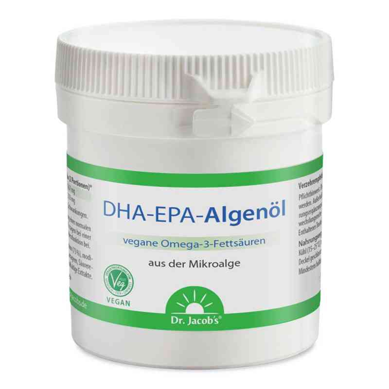 Dr. Jacob's DHA-EPA-Algenöl Kapseln Omega-3-Fettsäuren vegan 60 stk von Dr. Jacob's Medical GmbH PZN 10986723