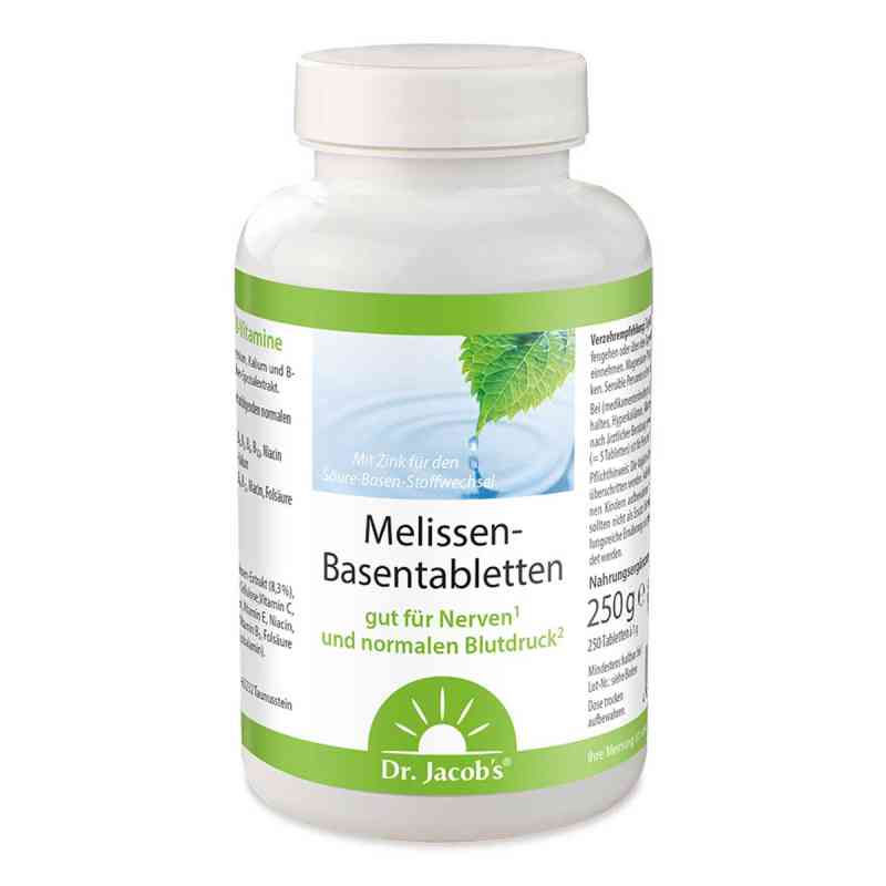 Dr. Jacob's Melissen-Basentabletten B-Vitamine Mineralstoffe 250 stk von Dr. Jacob's Medical GmbH PZN 06407576