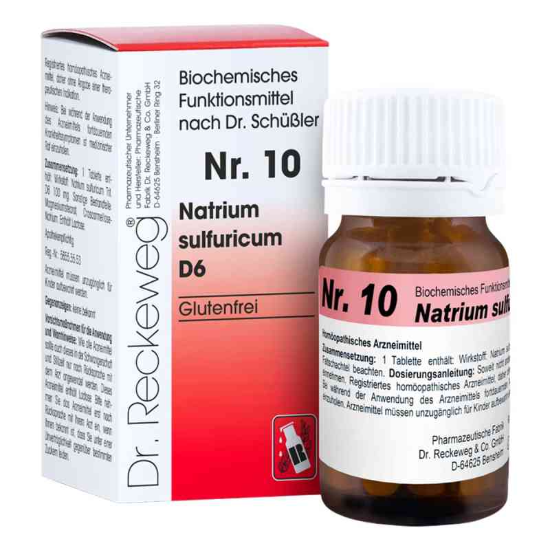 Dr. Reckeweg Schüßler Salz Nr. 10 Natrium sulfuricum D6  200 stk von Dr.RECKEWEG & Co. GmbH PZN 03886671