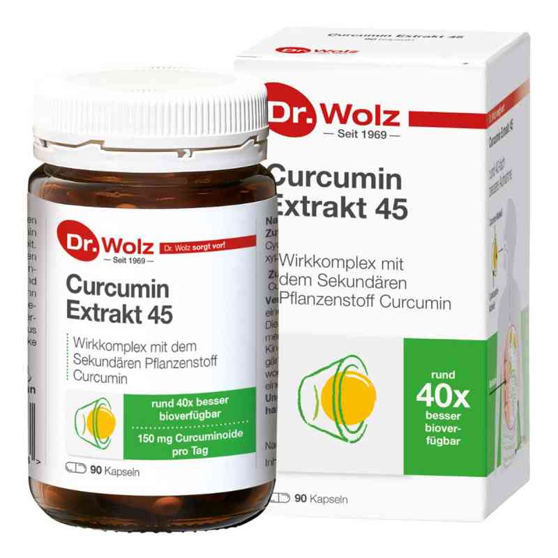 Dr. Wolz Curcumin Extrakt 45 90 stk von Dr. Wolz Zell GmbH PZN 10793390