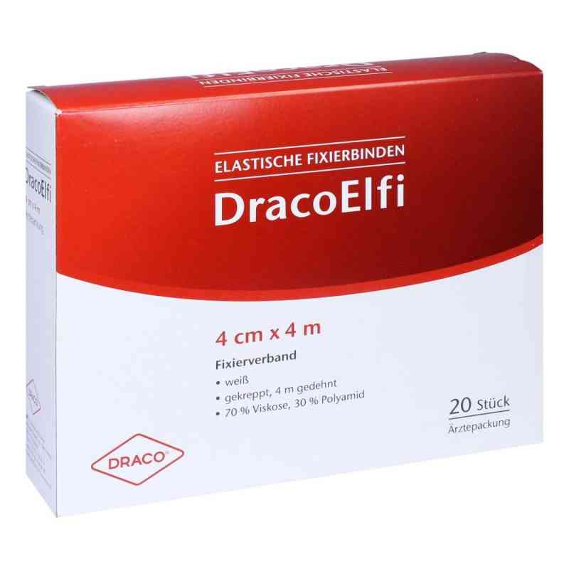 Dracoelfi elastisch Fixierbinde 4 cmx4 m gekreppt 20 stk von Dr. Ausbüttel GmbH & Co. KG PZN 00736267