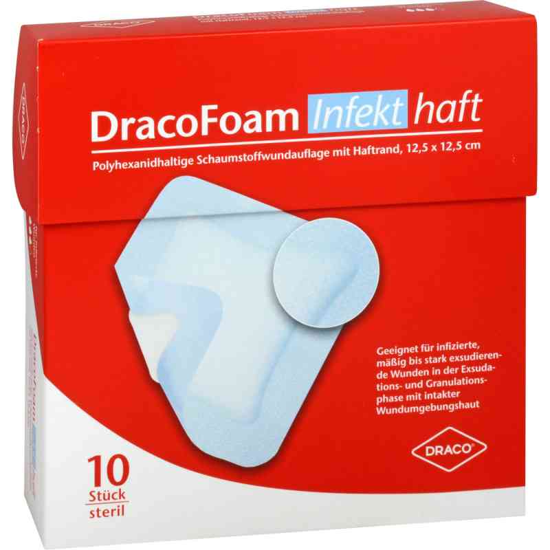 Dracofoam Infekt haft Schaumst.wundauf.12,5x12,5cm 10 stk von Dr. Ausbüttel GmbH & Co. KG PZN 07730658