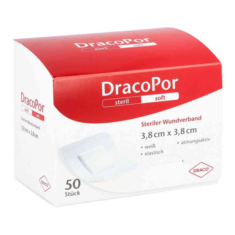 Dracopor Wundverband 3,8x3,8 cm steril 50 stk von Dr. Ausbüttel GmbH & Co. KG PZN 10713818
