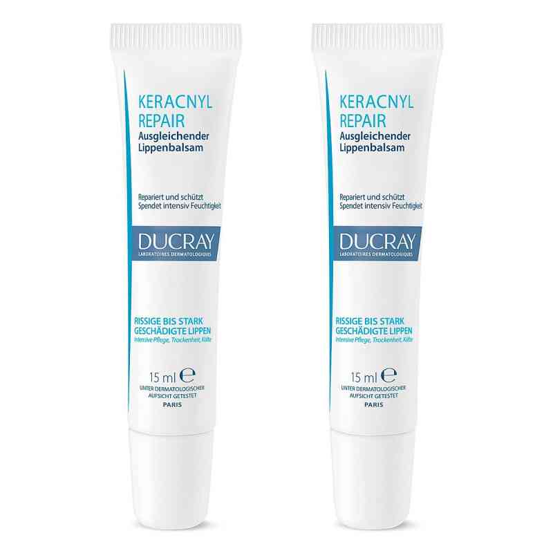 Ducray Keracnyl Repair Lippenbalsam 2x15 ml von PIERRE FABRE DERMO KOSMETIK GmbH PZN 08104989