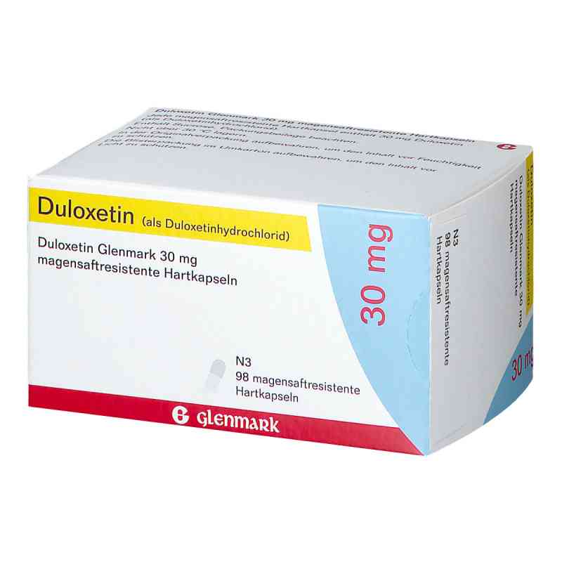 Duloxetin Glenmark 30 mg magensaftresistente Hartkapsel 98 stk von Glenmark Arzneimittel GmbH PZN 11323338