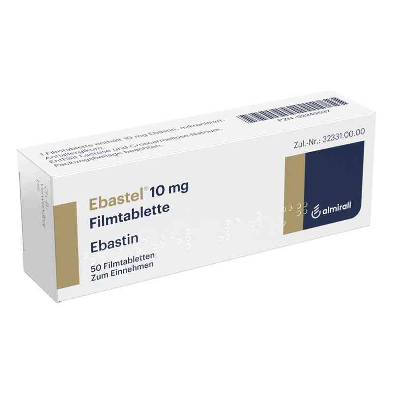 Ebastel 10 mg Filmtabletten 50 stk von ALMIRALL HERMAL GmbH PZN 02249637