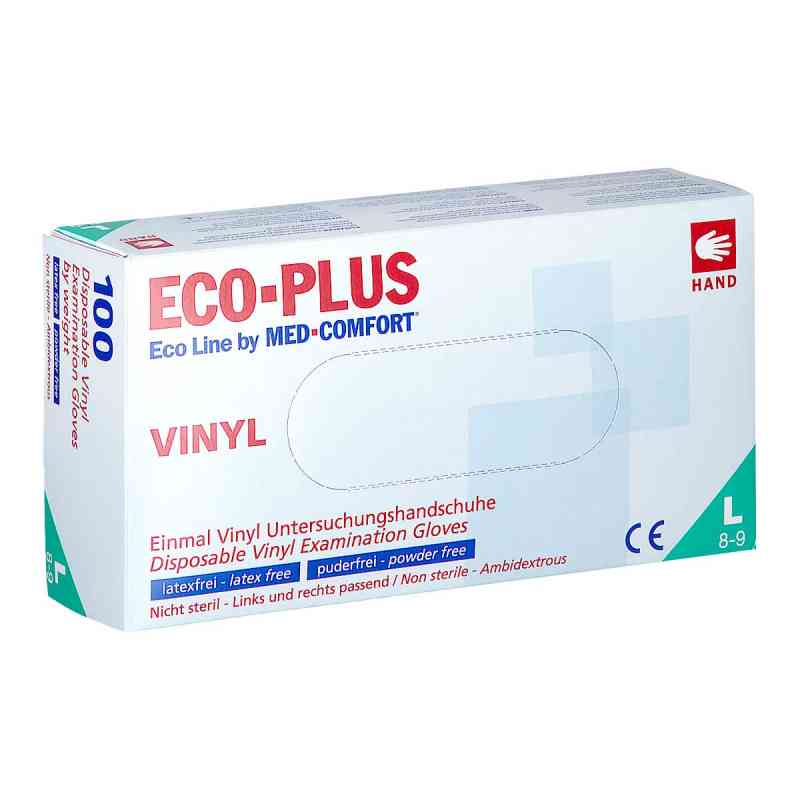 Eco-plus U.hands.vinyl unste.puderfrei L weiss 100 stk von AMPri Handelsgesellschaft mbH PZN 13511446