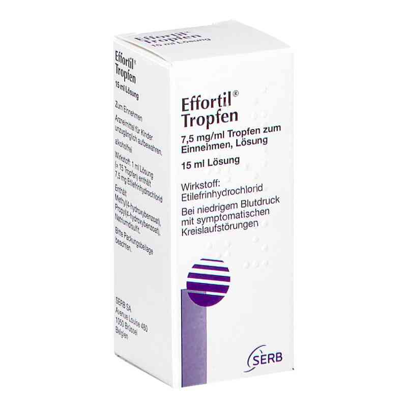 Effortil Tropfen bei niedrigem Blutdruck und Kreislaufstörungen 15 ml von SERB SA PZN 03194795
