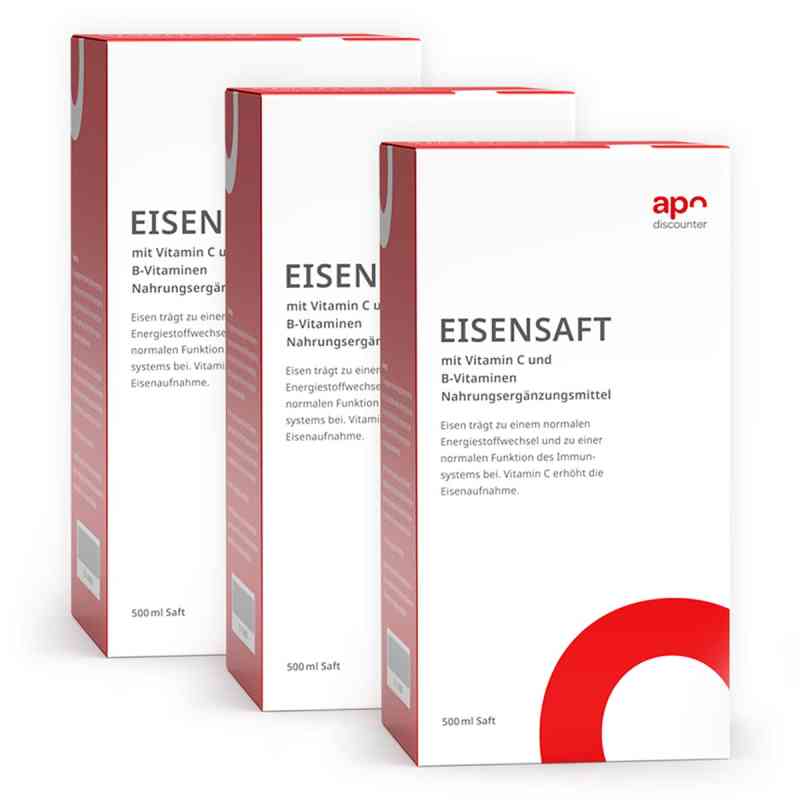 Eisensaft mit Vitamin B und C von apodiscounter 3x500 ml von apo.com Group GmbH PZN 08101871