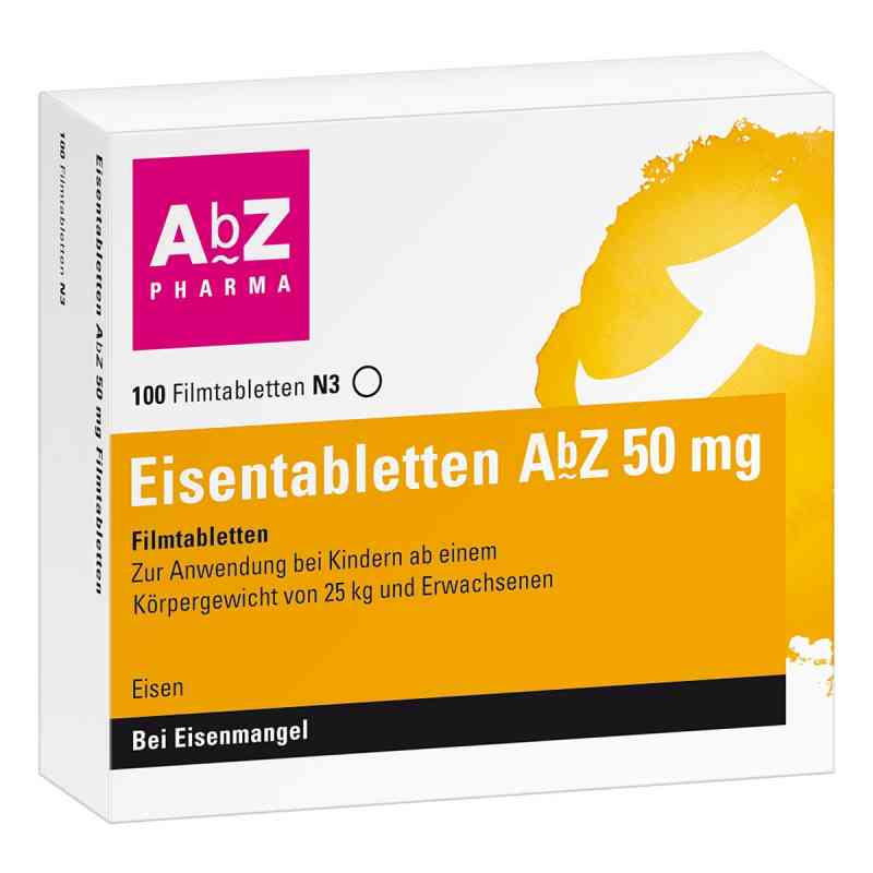 Eisentabletten AbZ 50mg 100 stk von AbZ Pharma GmbH PZN 06683738