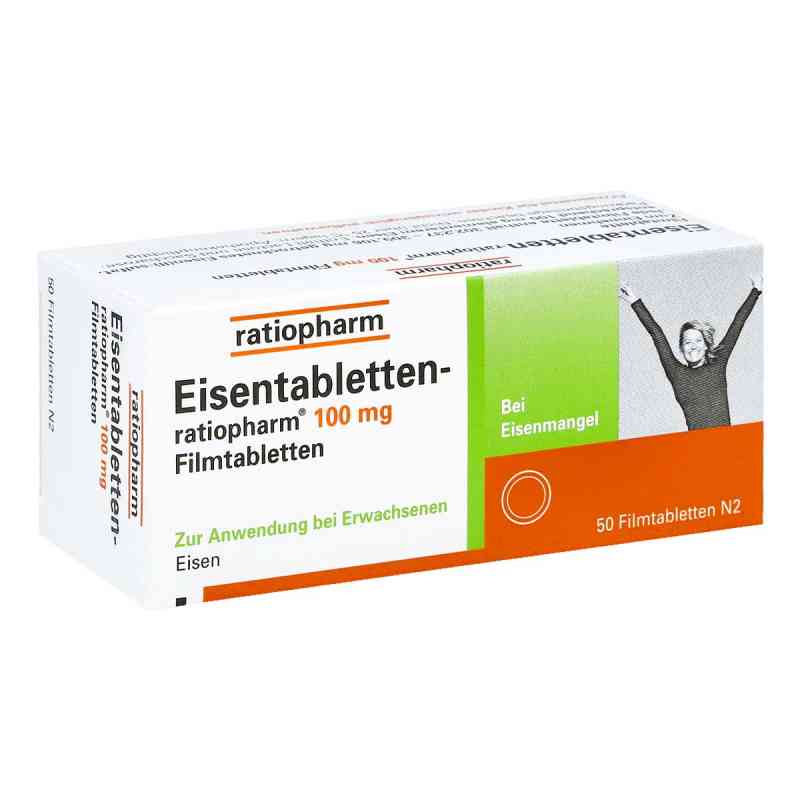 Eisentabletten-ratiopharm 100mg 50 stk von ratiopharm GmbH PZN 06958537