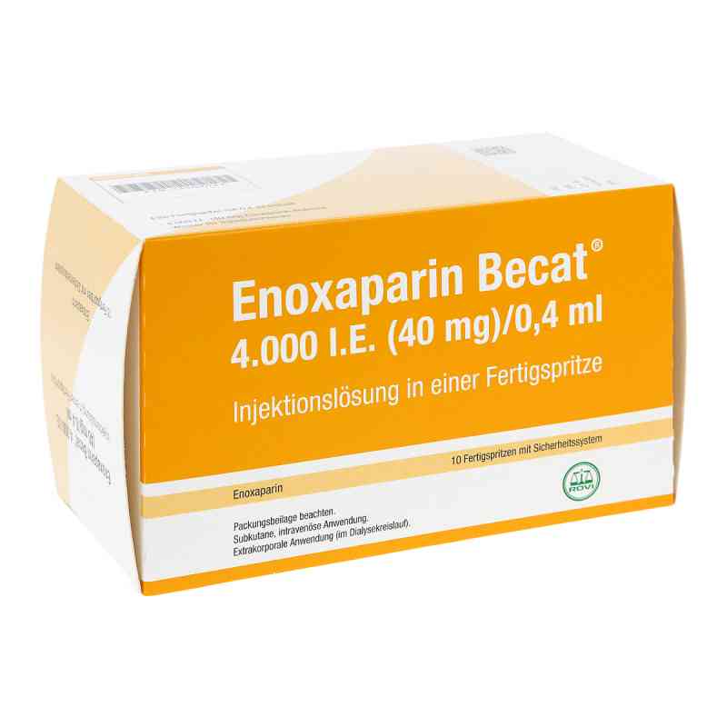 Enoxaparin Becat 4.000 I.e. 40mg/0,4ml iniecto -lsg.fs 10 stk von ROVI GmbH PZN 13509047