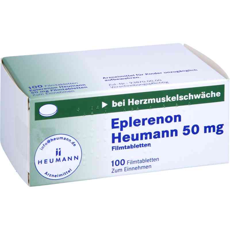 Eplerenon Heumann 50mg 100 stk von HEUMANN PHARMA GmbH & Co. Generica KG PZN 10785516