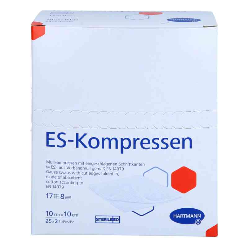 Es-kompressen Steril 10x10 Cm 8fach 25X2 stk von Medi-Spezial GmbH PZN 19130633
