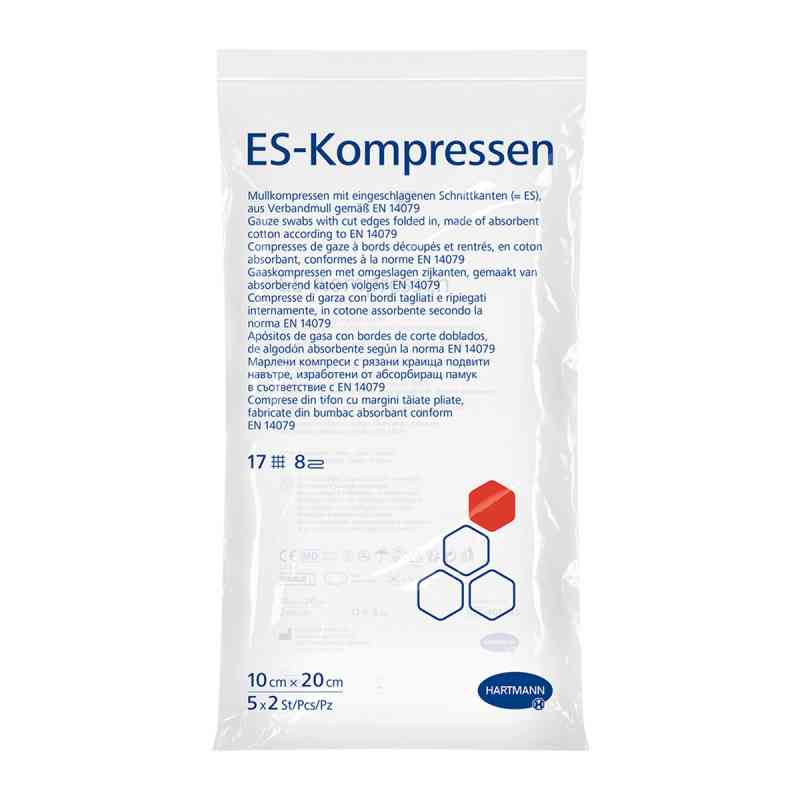 Es-kompressen steril 10x20 cm 8fach 5X2 stk von PAUL HARTMANN AG PZN 01407146