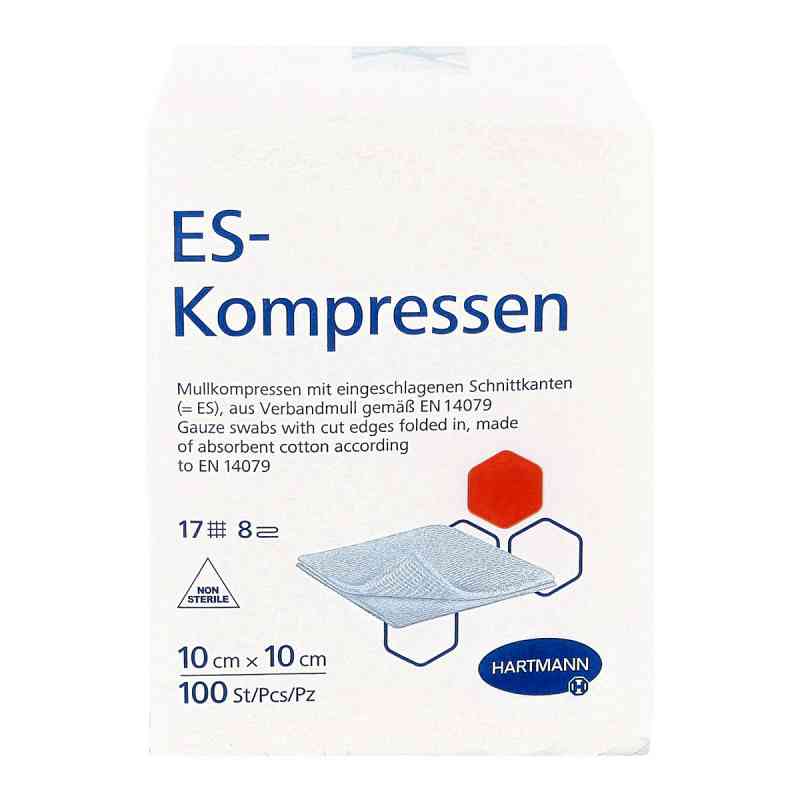 Es-kompressen unsteril 10x10 cm 8fach 100 stk von PAUL HARTMANN AG PZN 01447223