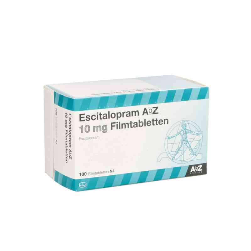 Escitalopram Abz 10 mg Filmtabletten 100 stk von AbZ Pharma GmbH PZN 10099117
