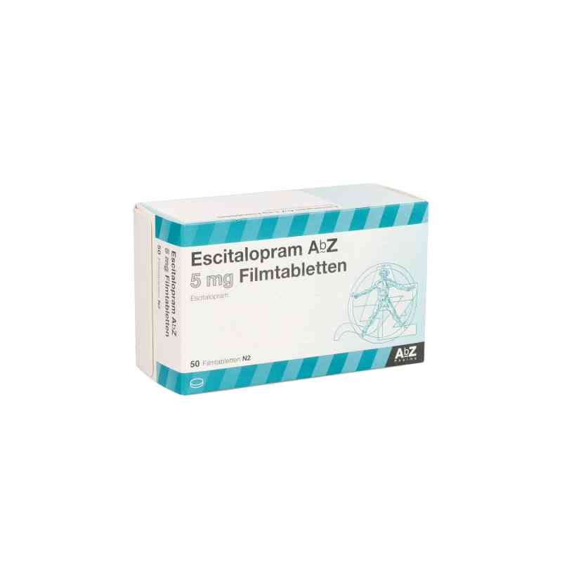 Escitalopram Abz 5 mg Filmtabletten 50 stk von AbZ Pharma GmbH PZN 10099063
