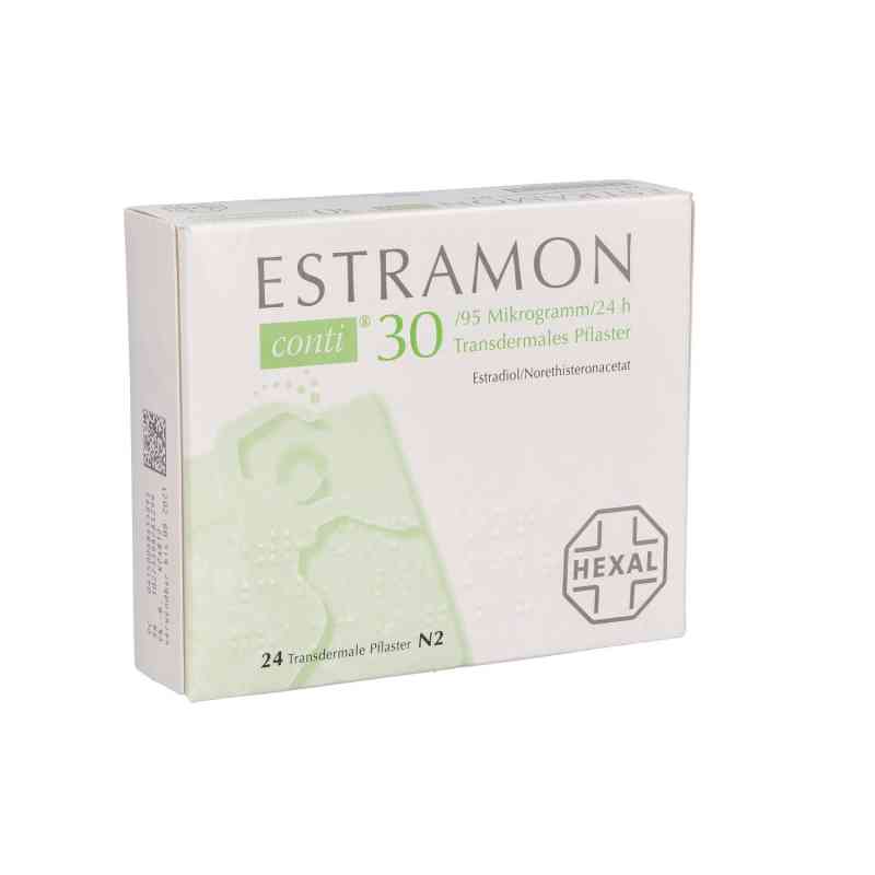Estramon conti 30/95 [my]g/24h transdermale Pflast 24 stk von Hexal AG PZN 06845589