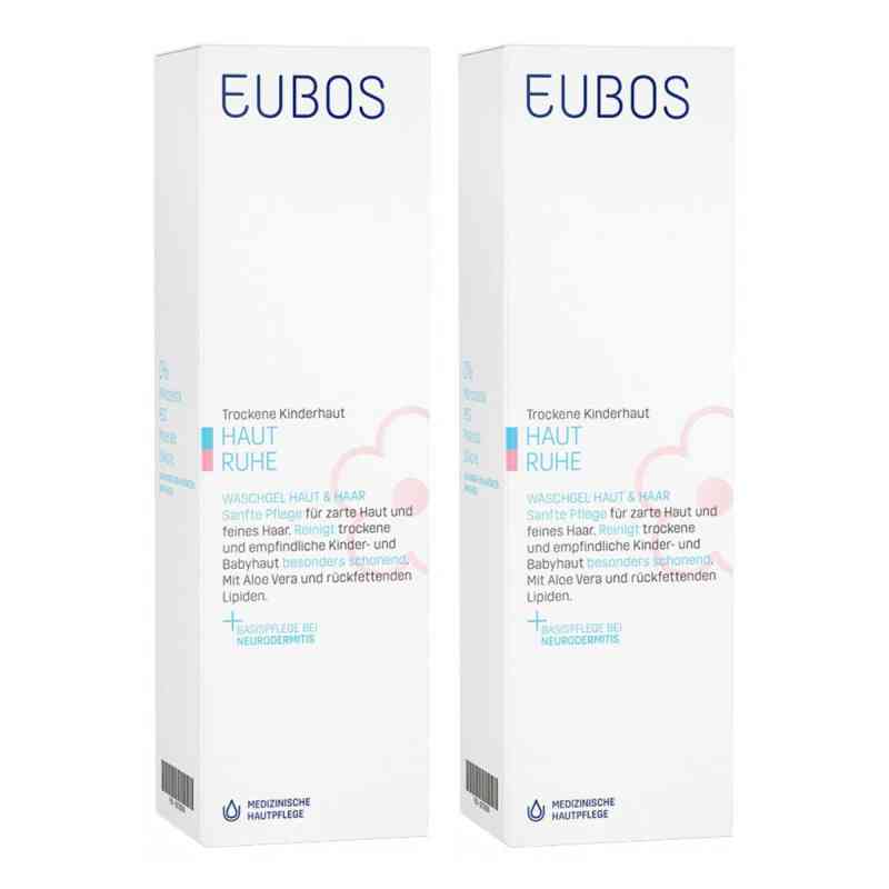 Eubos Kinder Haut Ruhe Waschgel 2x125 ml von Dr. Hobein (Nachf.) GmbH PZN 08103057