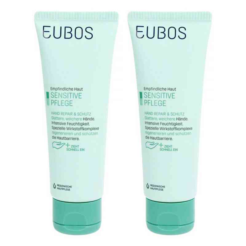 Eubos Sensitive Hand Repair & Schutz Creme 2x75 ml von Dr. Hobein (Nachf.) GmbH PZN 08103044