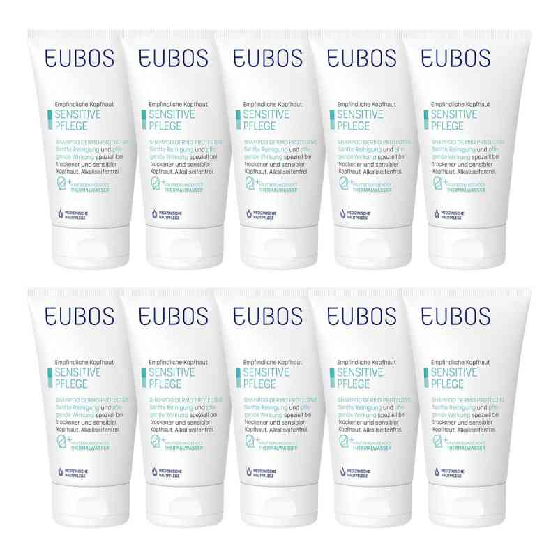 Eubos Sensitive Shampoo Dermo Protectiv 10x150 ml von Dr. Hobein (Nachf.) GmbH PZN 08104623