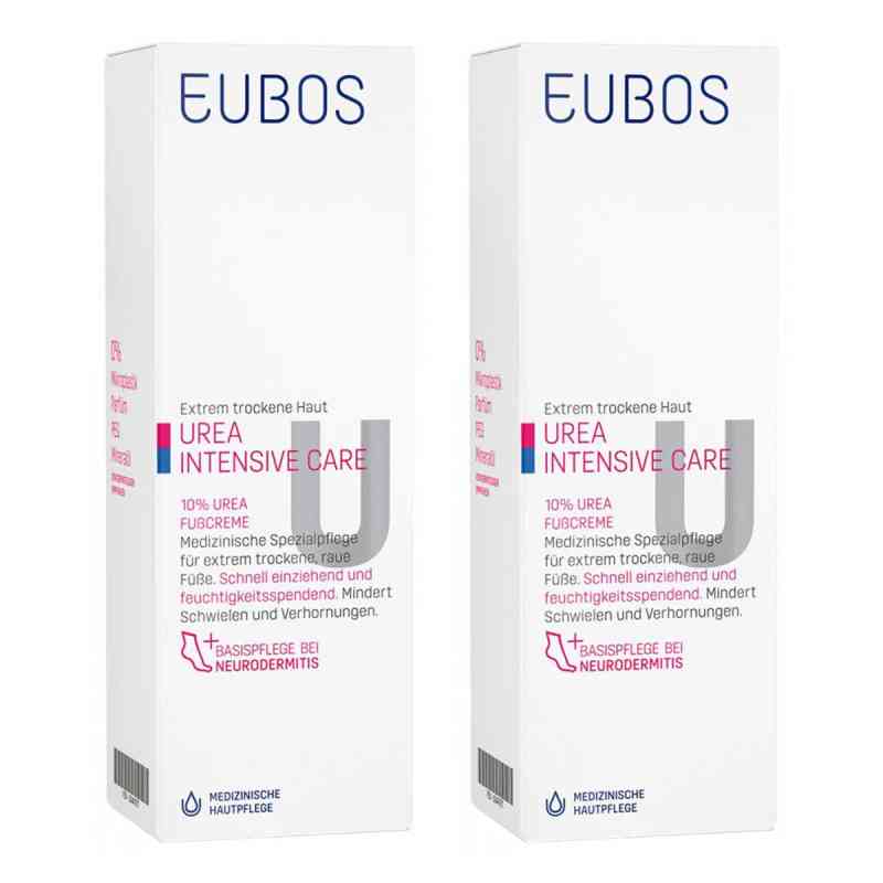 Eubos Trockene Haut Urea 10% Fußcreme 2x100 ml von Dr. Hobein (Nachf.) GmbH PZN 08103045