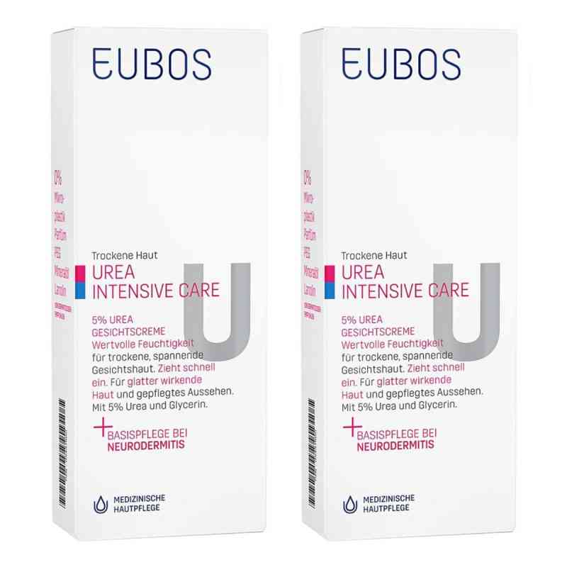 Eubos Trockene Haut Urea 5% Gesichtscreme 2x50 ml von Dr. Hobein (Nachf.) GmbH PZN 08103046