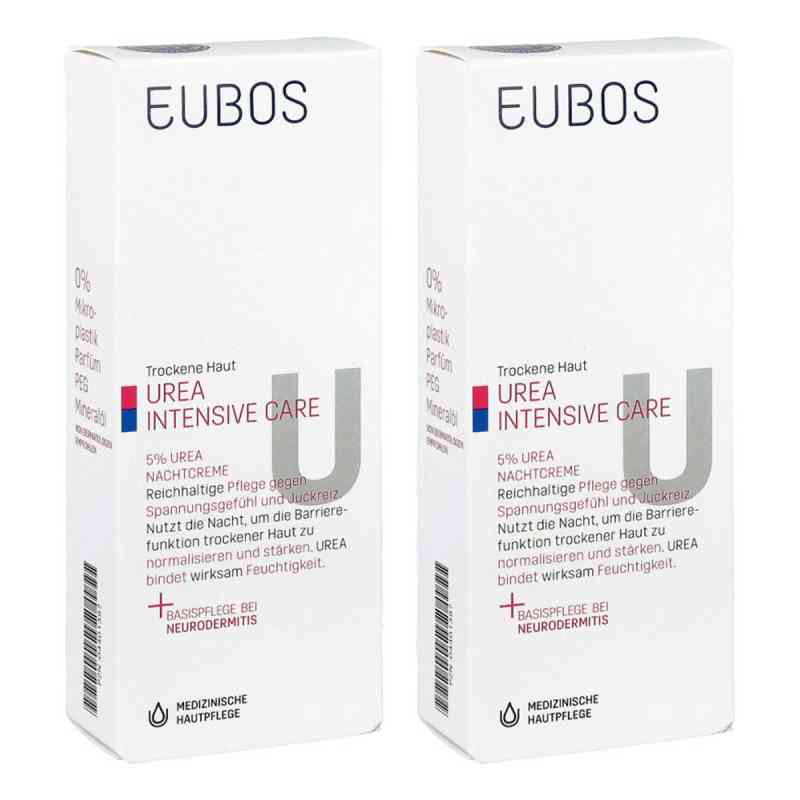 Eubos Trockene Haut Urea 5% Nachtcreme 2x50 ml von Dr. Hobein (Nachf.) GmbH PZN 08103059