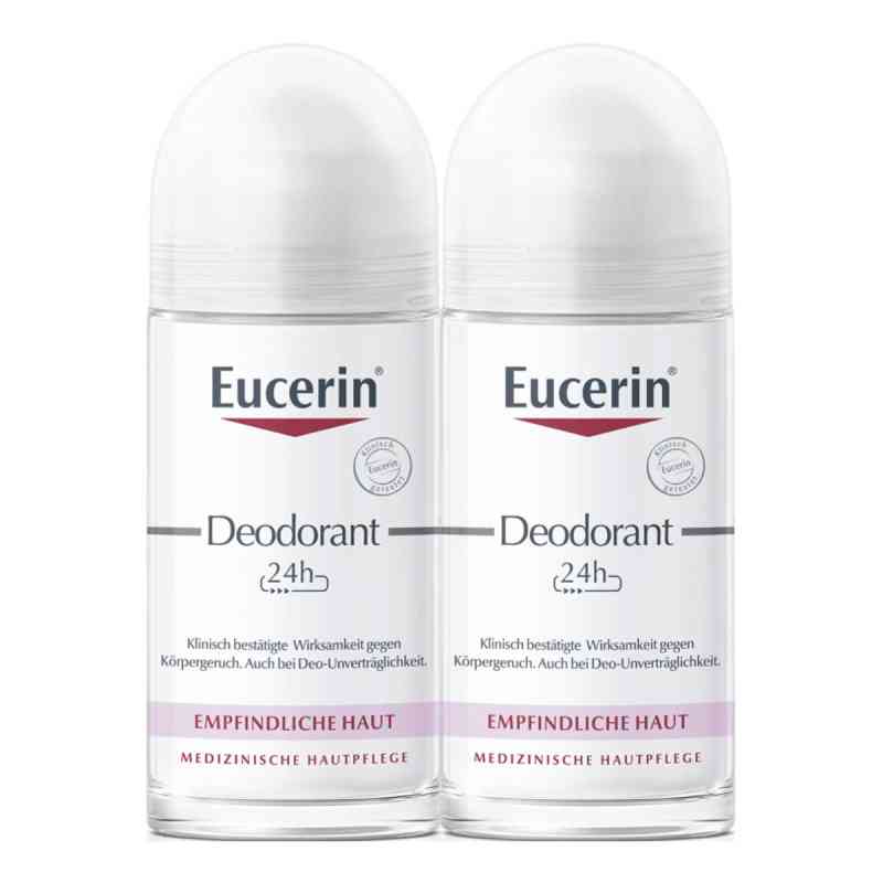 Eucerin Deodorant Roll-On 24h Doppelpack 2X50 ml von Beiersdorf AG Eucerin PZN 19265126