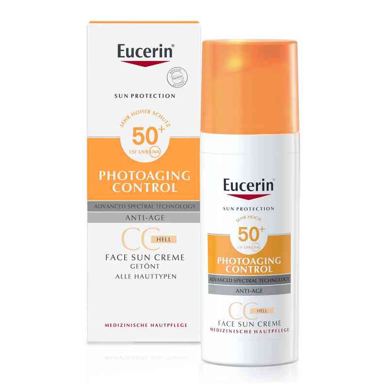 Eucerin Sun Photoaging Control Face CC Creme Hell LSF 50+ 50 ml von Beiersdorf AG Eucerin PZN 11321291