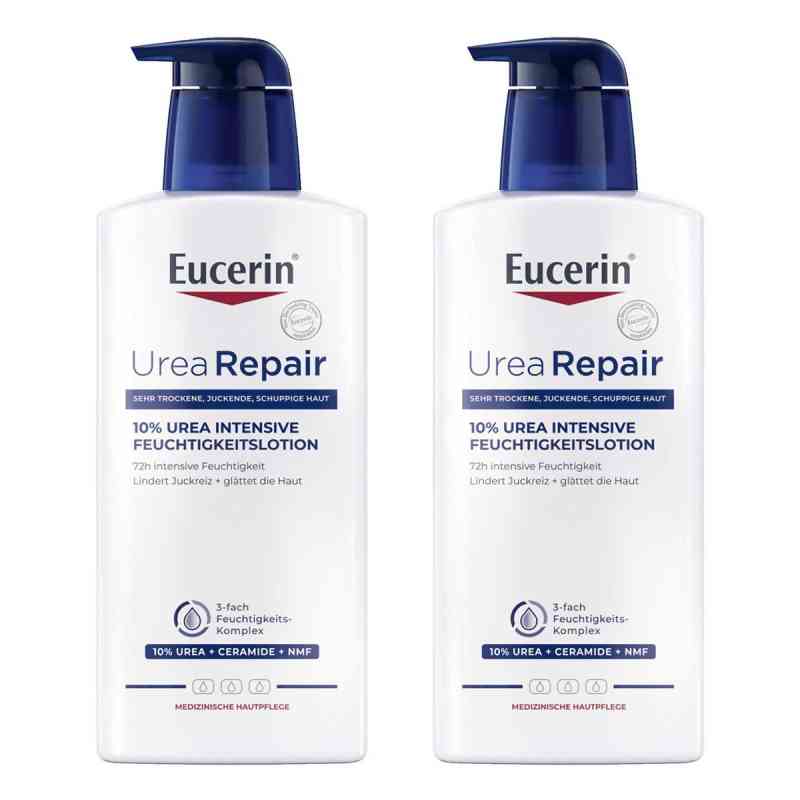 Eucerin® Urea Repair 10% Urea Intensive Feuchtigkeitslotion 2x400 ml von Beiersdorf AG Eucerin PZN 08102726