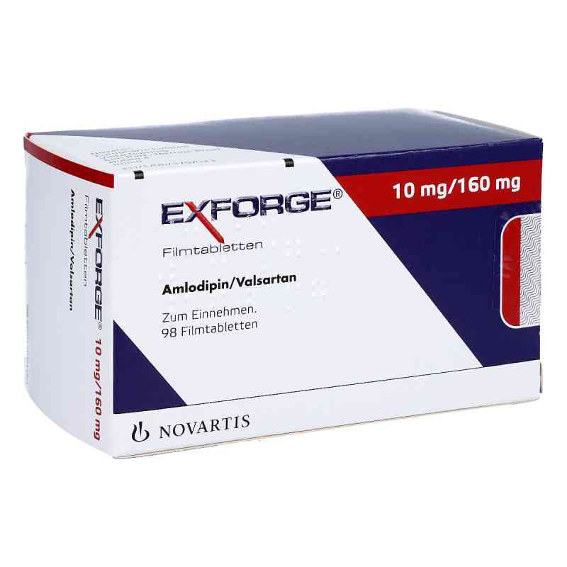 Exforge 10 mg/160 mg Filmtabletten 98 stk von NOVARTIS Pharma GmbH PZN 00581497