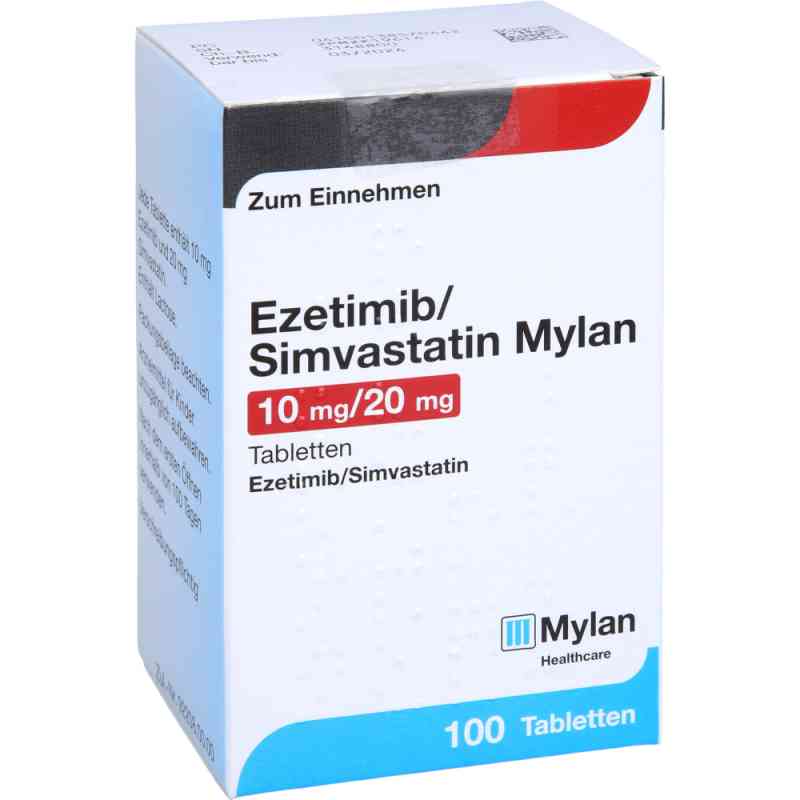 Ezetimib/simvastatin Mylan 10 mg/20 mg Tabletten 100 stk von Viatris Healthcare GmbH PZN 13857044