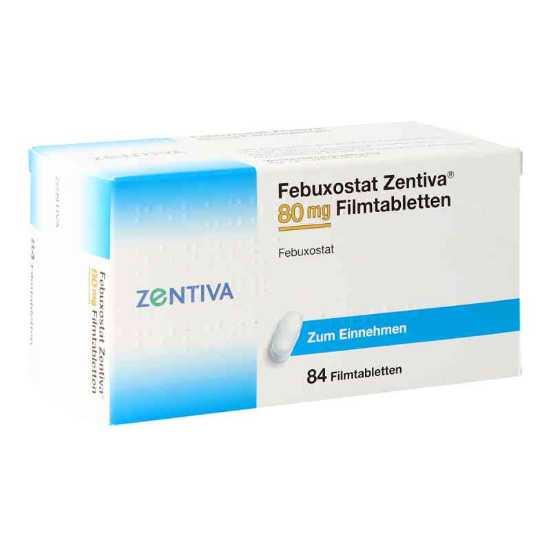 Febuxostat Zentiva 80 mg Filmtabletten 84 stk von Zentiva Pharma GmbH PZN 14313369