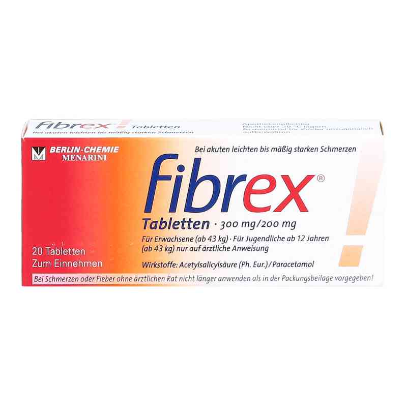 Fibrex 300mg/200mg 20 stk von BERLIN-CHEMIE AG PZN 04085341
