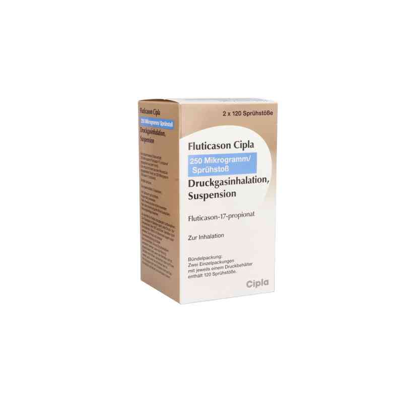 Fluticason Cipla 250 Mikrogramm/Sprühstoß 2 stk von Cipla Europe NV PZN 11072273