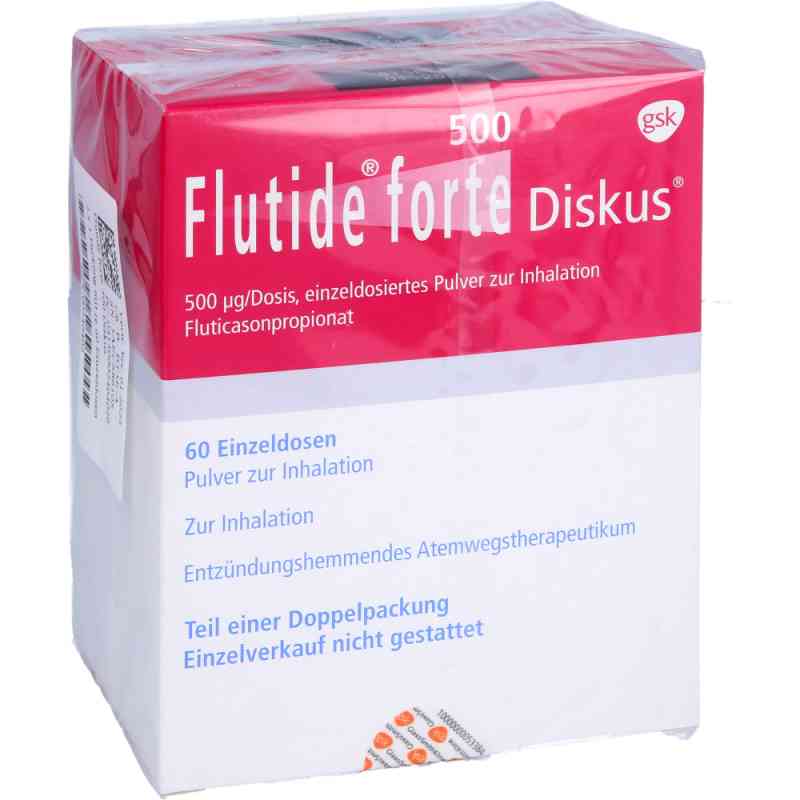 Flutide forte 500 Diskus 2X60 stk von GlaxoSmithKline GmbH & Co. KG PZN 00240402