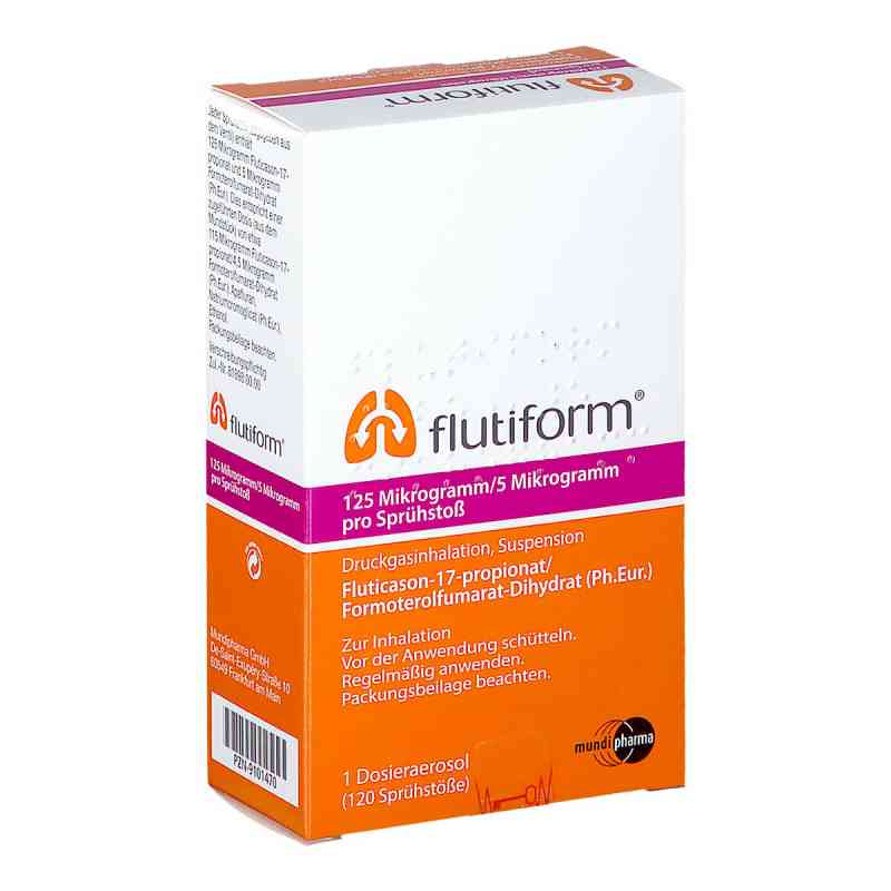 Flutiform 125 [my]g/5 [my]g 120 Hub Dosieraerosol 1 stk von MUNDIPHARMA GmbH PZN 09101470