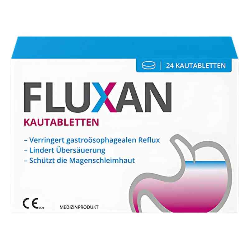 Fluxan Kautabletten gegen Sodbrennen und Reflux 24 stk von Ardeypharm GmbH PZN 16505073