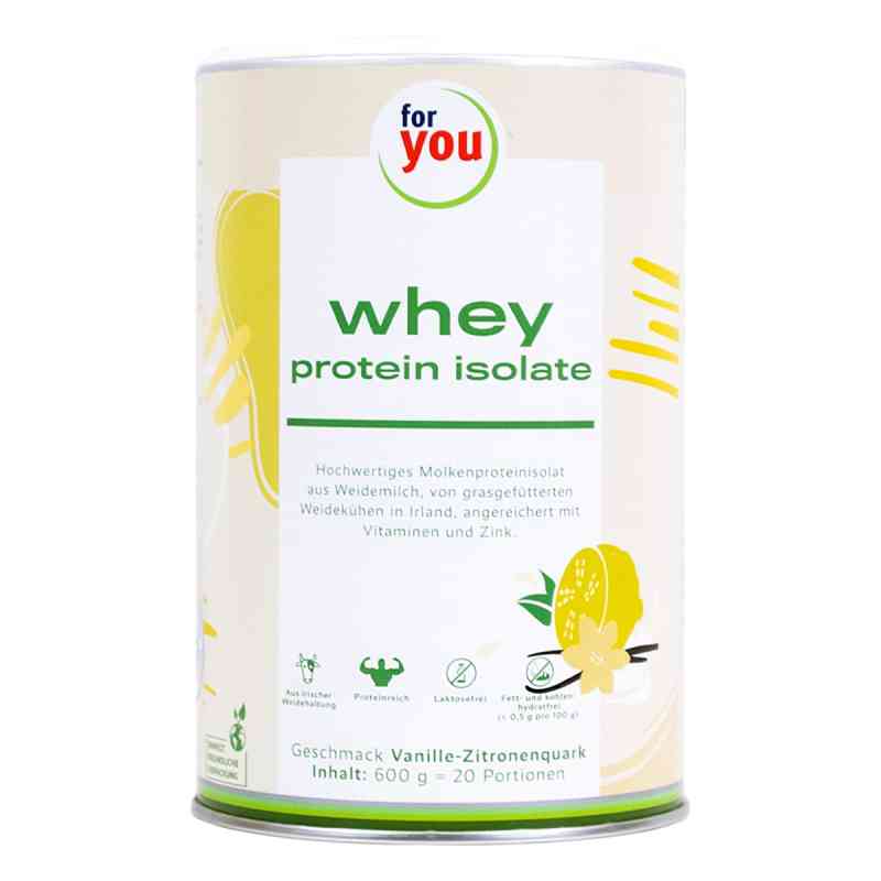 For You Whey Protein Isolate Vanille-zitronenquark 600 g von For You eHealth GmbH PZN 17835499
